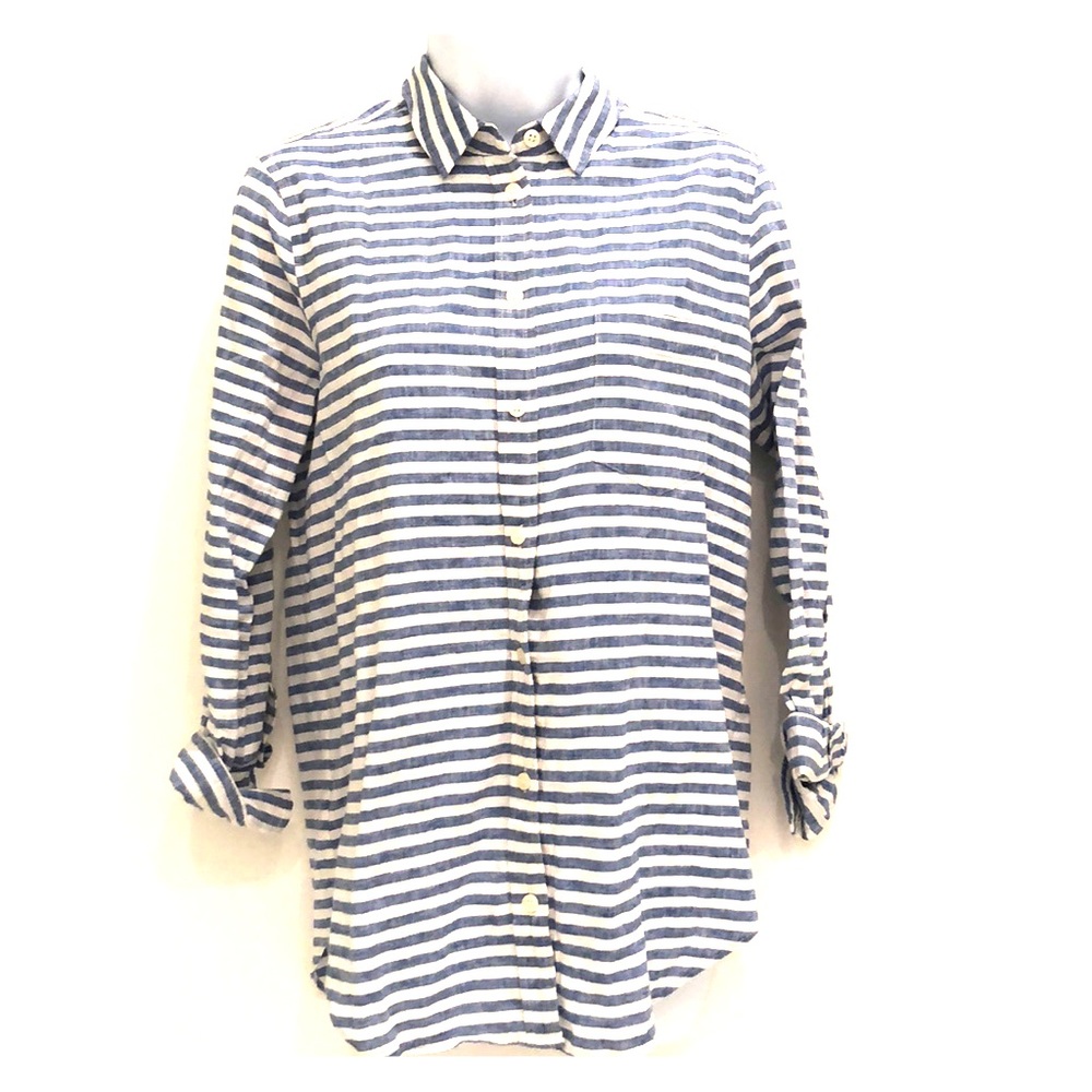 Linen button down